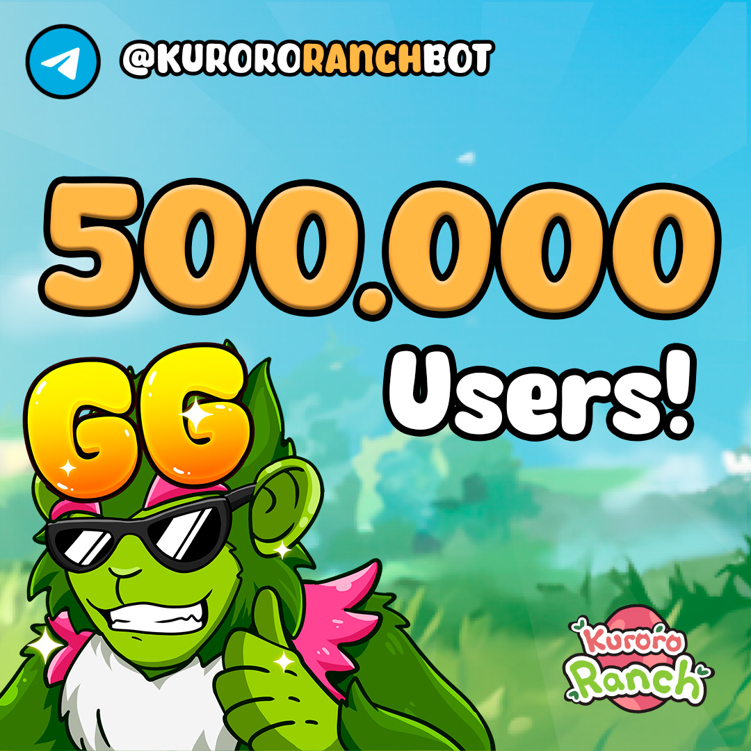 Kuroro Beasts (@kurorobeast) on Twitter photo ๐ฅ Half a million users!
We just reached a huge milestone of crossing 500,000 users in just over a month playing <a href="/kurororanch/">Beast Ranch</a>
๐๏ธ August Raffle Update
An update will be pushed this week, where raffle tickets will be distributed. With this new update, you will also be able to ๐ฅ Half a million users!
We just reached a huge milestone of crossing 500,000 users in just over a month playing <a href="/kurororanch/">Beast Ranch</a>
๐๏ธ August Raffle Update
An update will be pushed this week, where raffle tickets will be distributed. With this new update, you will also be able to