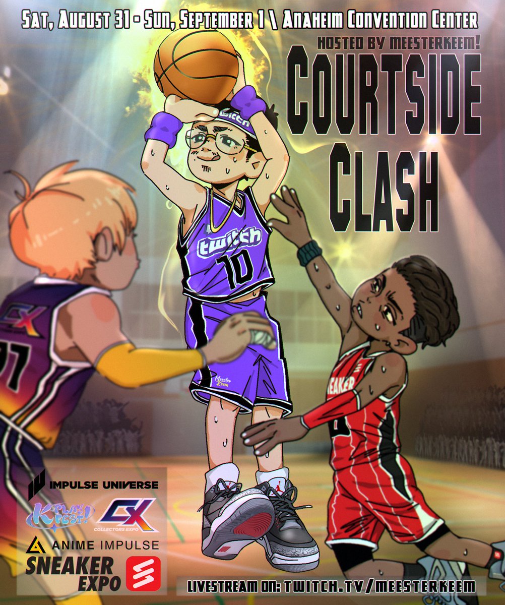 🚨MY NEXT STREAM EVENT: COURTSIDE CLASH🚨

📌THIS SATURDAY &amp; SUNDAY
LIVE @ THE ANAHEIM CONVENTION CENTER &amp; ON MY TWITCH. 🏀