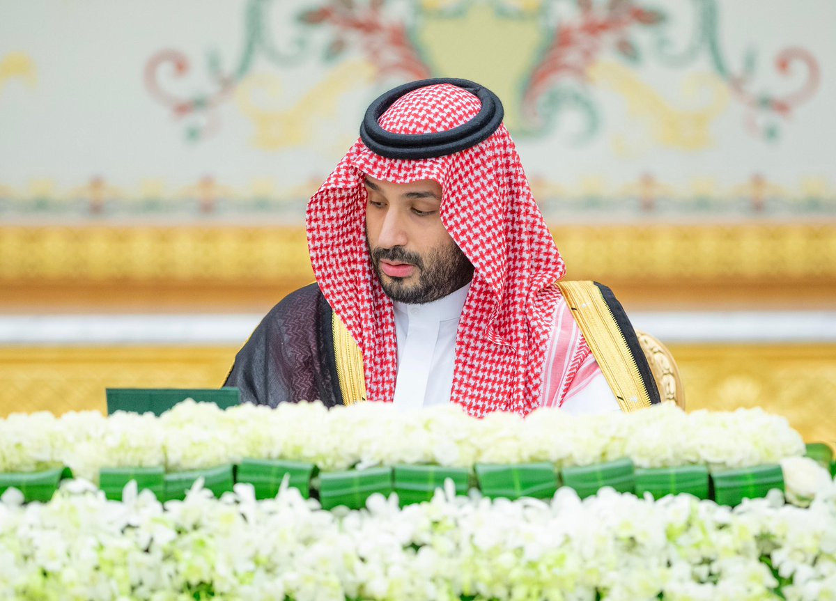 Bandaralgaloud's tweet image. سمو سيدي #ولي_العهد يرأس جلسة #مجلس_الوزراء.