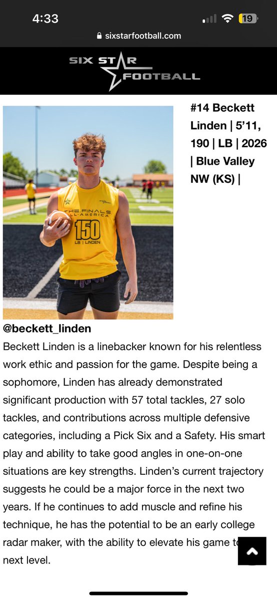 Beckett Linden tweet media