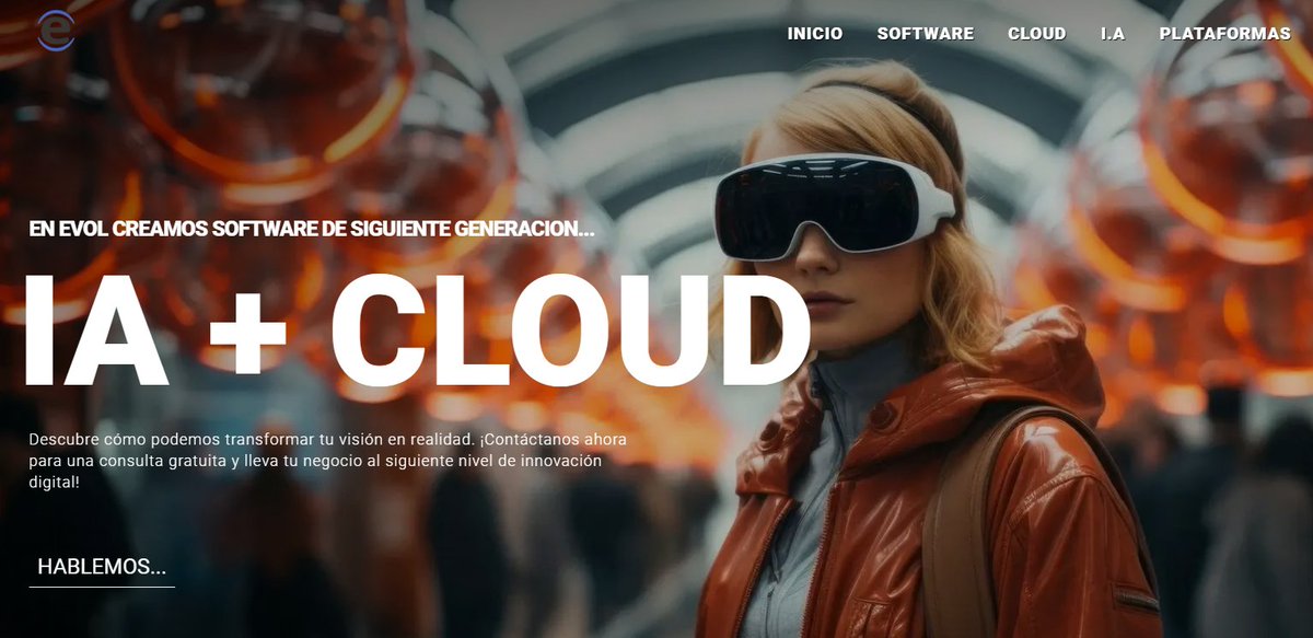 evol_cl's tweet photo. EVOL Creamos Software de Siguiente Generacion.
Impulsados por IA + Cloud
https://t.co/yGIdqeDsxf https://t.co/HwxyCKu5Tw