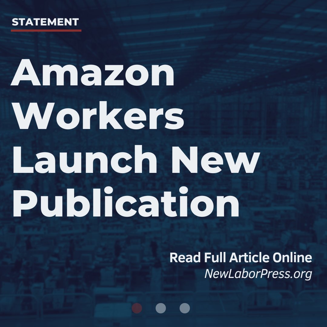 NewLaborPress's tweet image. Amazon workers have launched a new publication. New Labor Press calls on all it&apos;s supporters to read read, support, engage with it and other newly formed shop papers.

Read More:
newlaborpress.org/2024/08/26/ama…