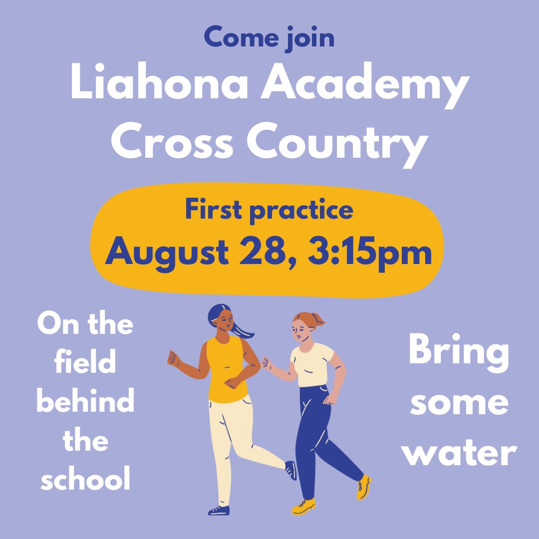 LiahonaPrep's tweet photo. Come join us TOMORROW for cross country running! https://t.co/rjDxWDk6nb