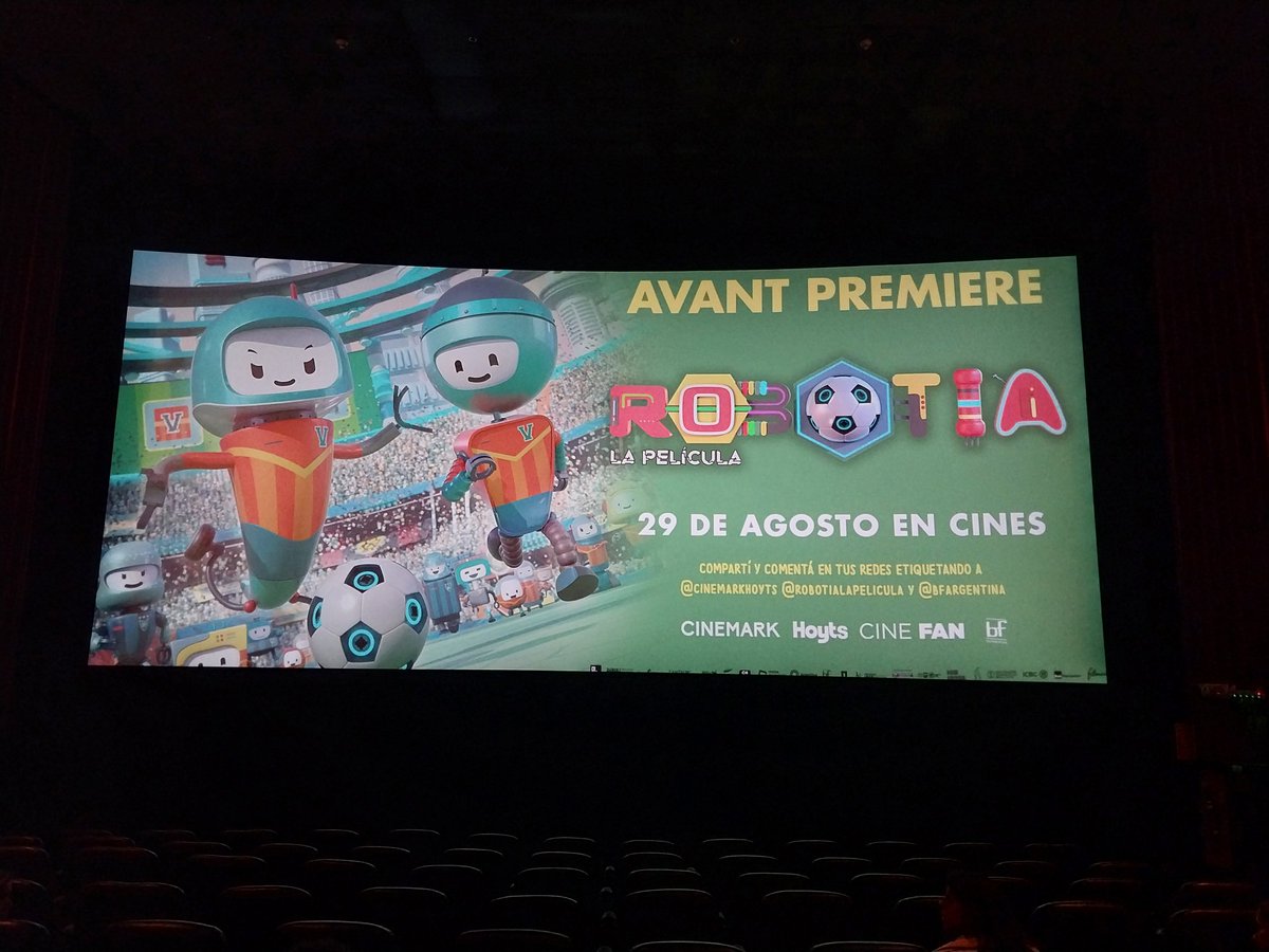 DiegaoTW's tweet image. Por empezar #Robotia #AvantPremiere

@CinemarkHoyts @Robotialapeli @BFDArgentina