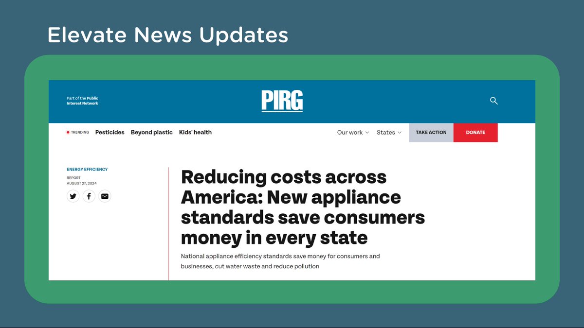 Elevate (@elevatenpo) on Twitter photo Great news! IL households can save an average of $82/year on utility bills w/ new appliance standards. Who doesn't love that? See how much you can save & learn how these standards can benefit you. Check out the new study by <a href="/IllinoisPIRG/">Illinois PIRG</a> & <a href="/ASAPstandards/">Appliance Standards</a>! bit.ly/4cOFkDn Great news! IL households can save an average of $82/year on utility bills w/ new appliance standards. Who doesn't love that? See how much you can save & learn how these standards can benefit you. Check out the new study by <a href="/IllinoisPIRG/">Illinois PIRG</a> & <a href="/ASAPstandards/">Appliance Standards</a>! bit.ly/4cOFkDn