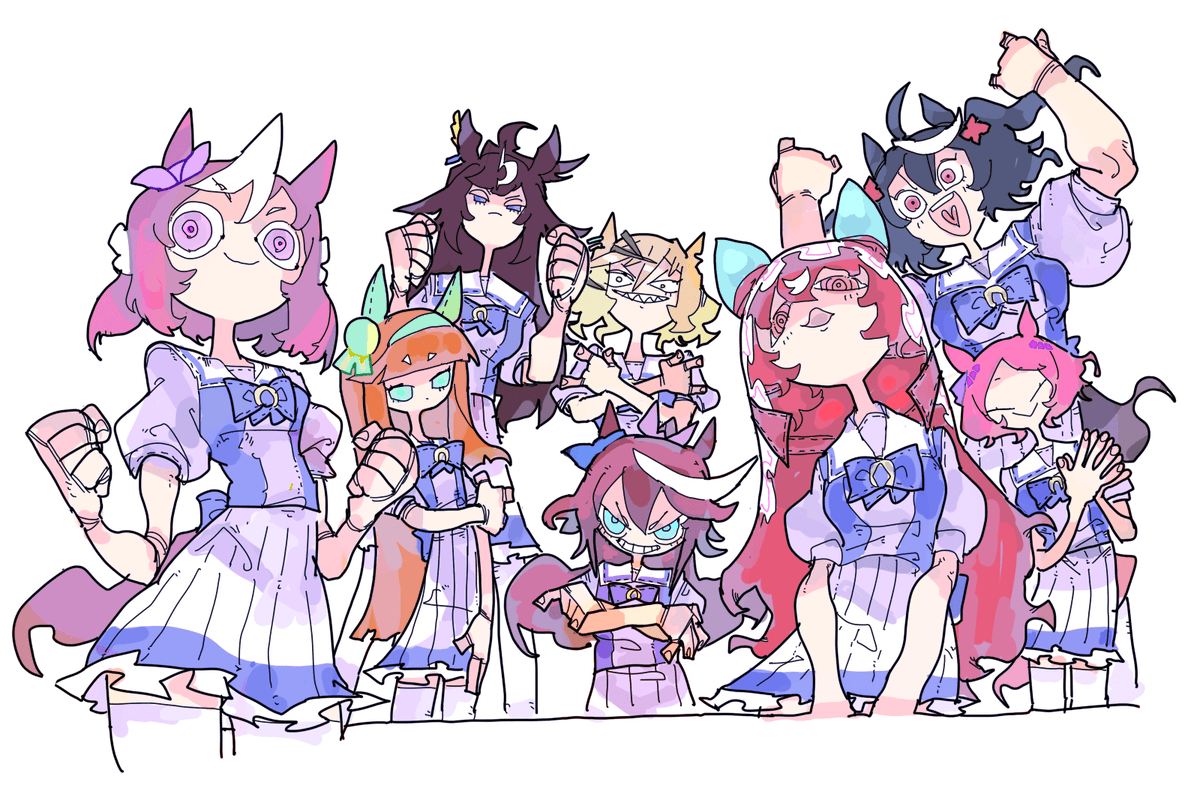 サイレンススズカ(ウマ娘) ,トウカイテイオー(ウマ娘) 「」|ちぐ齒莖ダサわやかのイラスト