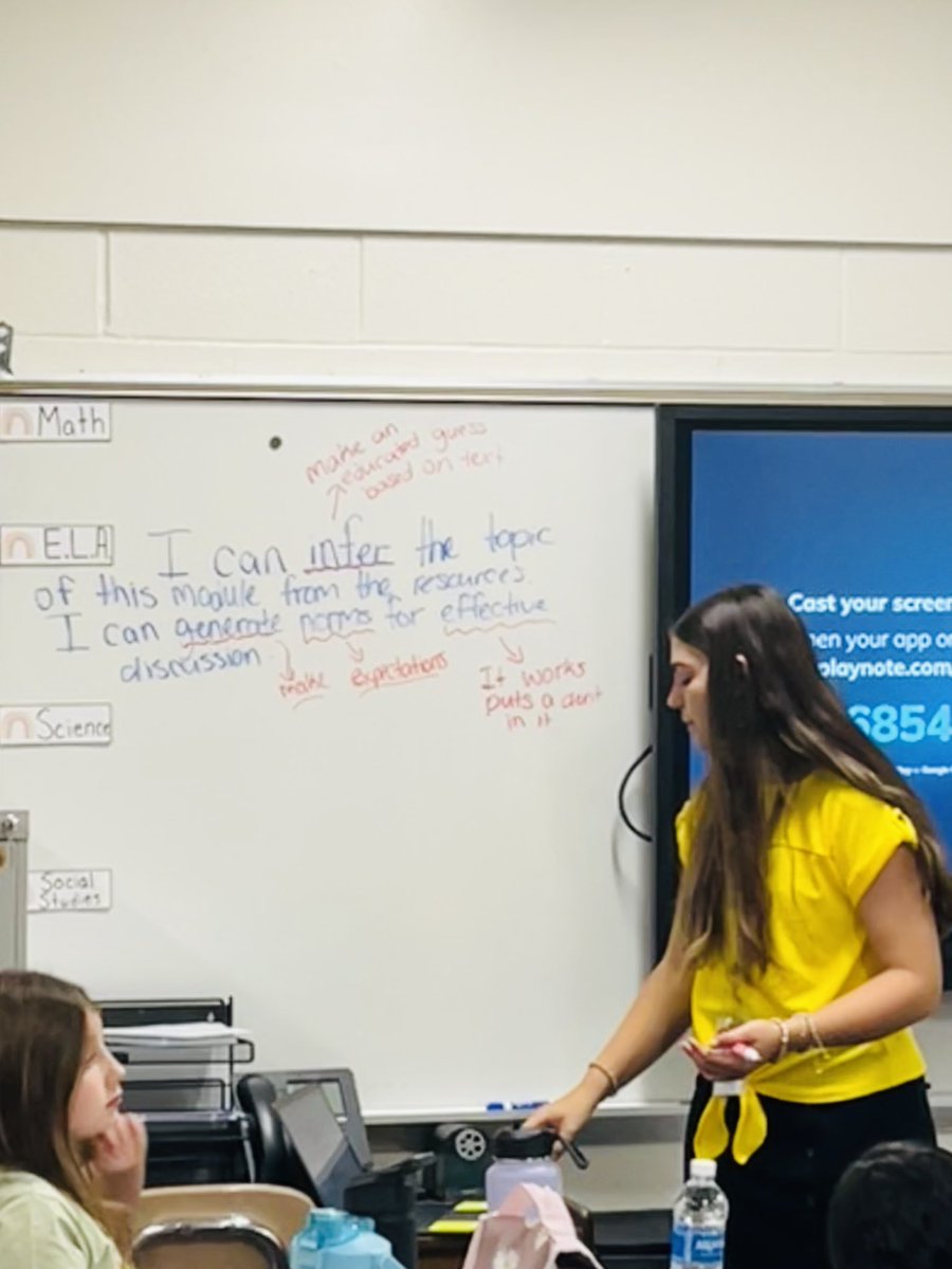 DrCarlaNeal's tweet image. Today, our 3-5 staff did their first EL block! I’m so proud of these teachers! We did protocols, authentic student writing, and student-directed learning targets!! Writing in middle school today, too! 🐾🌟🐾🌟 #OneChatham #CCSshine