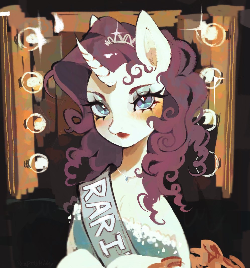 Pookiepeeps's tweet image. She would’ve loved Chappell ❤️‍🩹💎 #rarity #mlp