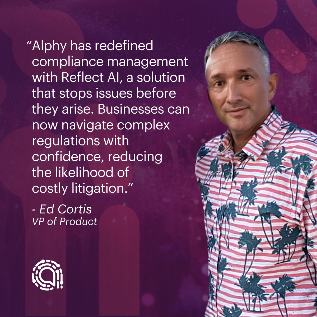 alphy_co's tweet image. When it comes to compliance, being proactive is key. Our VP of Product, Ed Cortis, shares how #ReflectAI helps businesses confidently avoid risks by catching potentially harmful language before it escalates.