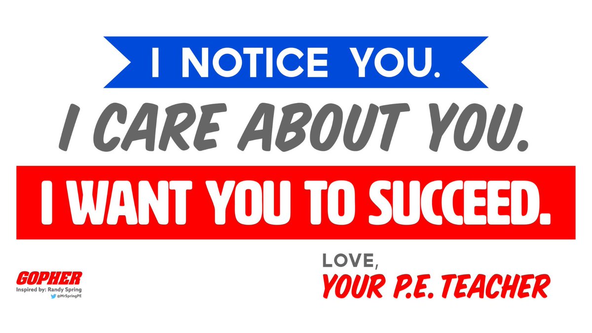 Gopher (@gophersport) on Twitter photo Which Pillars Drive Your PE Program? 🏅 <a href="/MrSpringPE/">Randy Spring</a> , 2023 National Elementary PE Teacher of the Year, shares how a simple banner transformed his gym into a hub of positive learning and relationships. 🌟
Download your FREE positive culture banner today: bit.ly/3X3BGQv Which Pillars Drive Your PE Program? 🏅 <a href="/MrSpringPE/">Randy Spring</a> , 2023 National Elementary PE Teacher of the Year, shares how a simple banner transformed his gym into a hub of positive learning and relationships. 🌟
Download your FREE positive culture banner today: bit.ly/3X3BGQv
