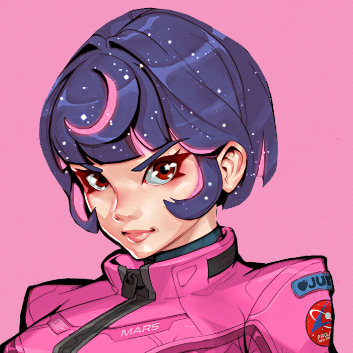 pampurins's tweet photo. My attempt at pink Venus Juno with the concept art edit. Very pink, I love pink Juno 🩷 https://t.co/tvvxmhfdVp