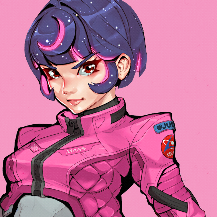 pampurins's tweet photo. My attempt at pink Venus Juno with the concept art edit. Very pink, I love pink Juno 🩷 https://t.co/tvvxmhfdVp