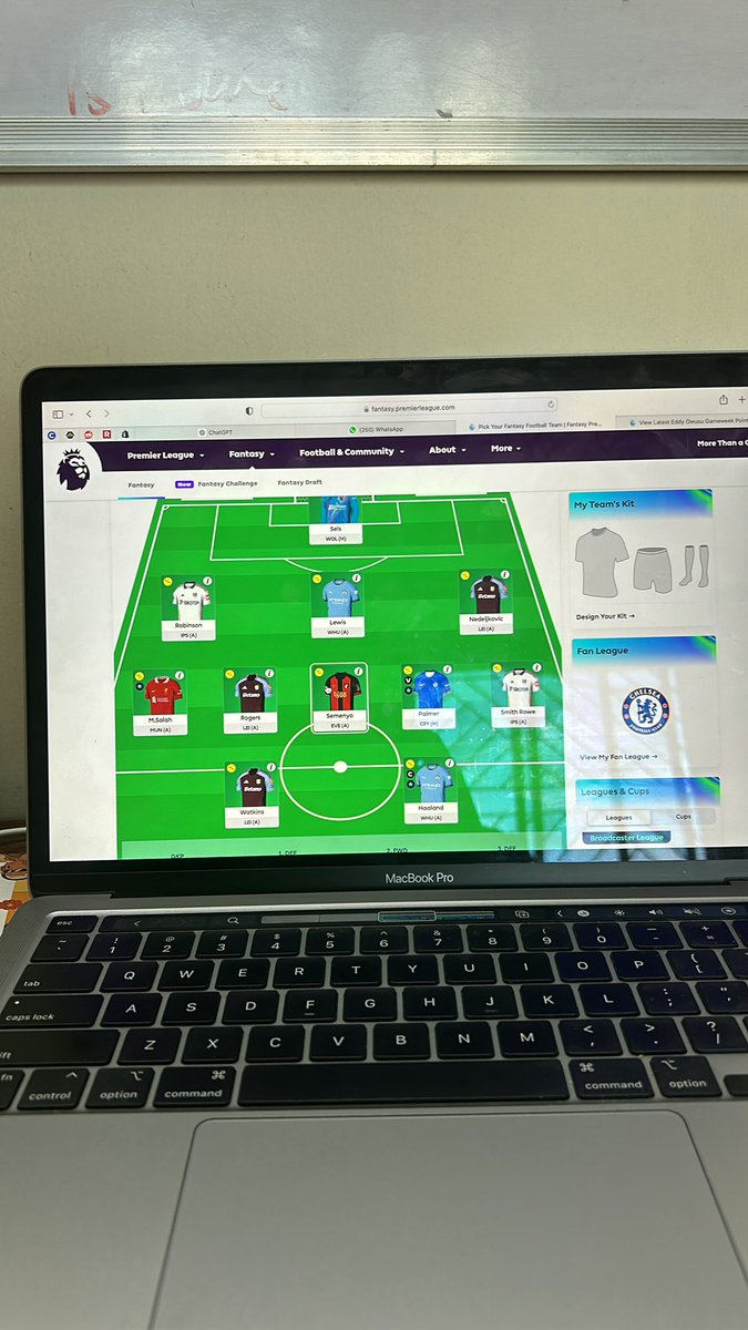 FPLRush's tweet image. Potential WC draft