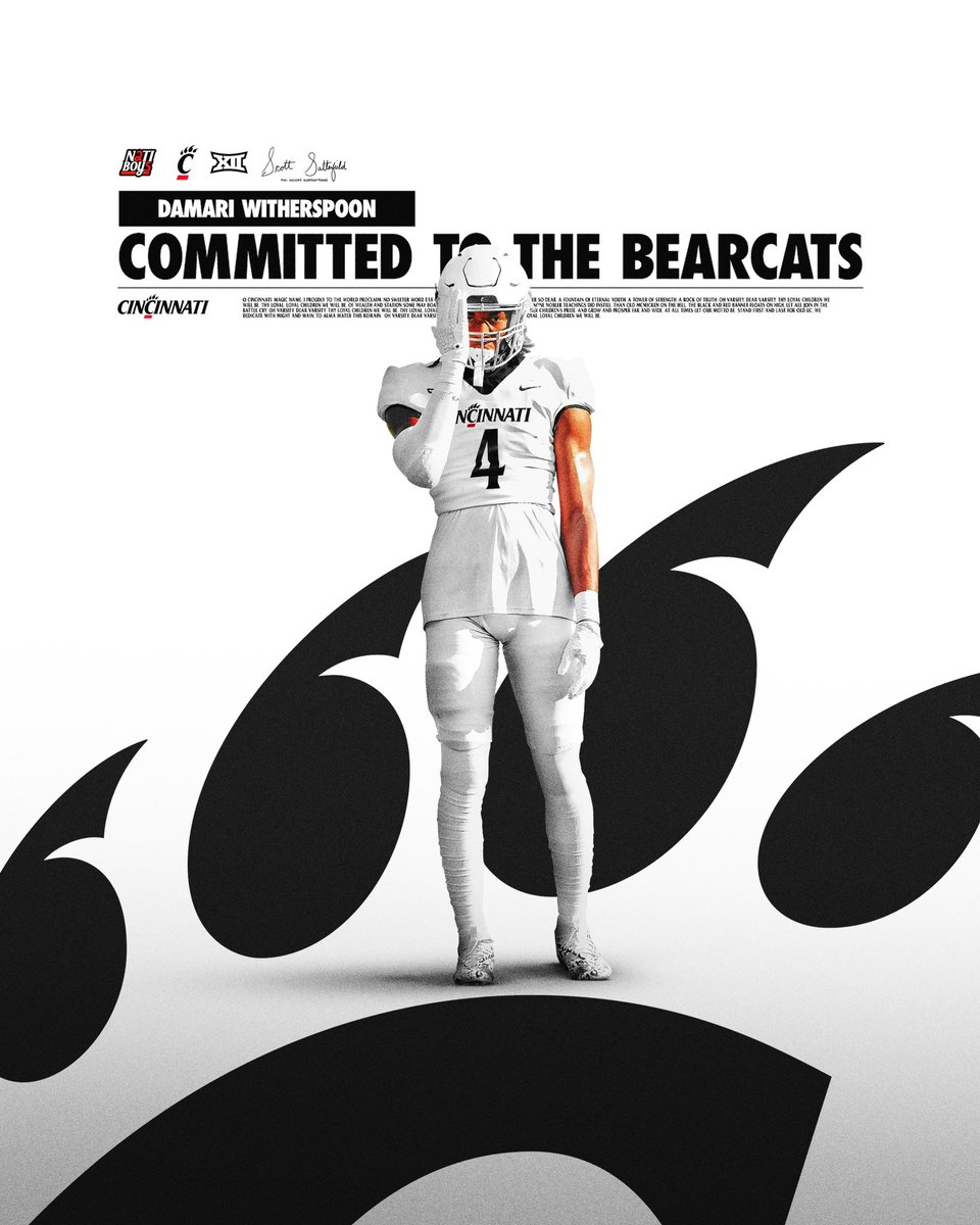 100% Committed!!!
<a href="/GoBearcatsFB/">Cincinnati Football</a> <a href="/CoachSattUC/">Coach Satterfield</a> <a href="/coach_stepp/">Coach Stepp</a> <a href="/VanSpence10/">Van Spence</a> <a href="/EPHSRecruiting/">EPHSRecruitsFB</a> <a href="/TEwracademy/">Terrence Edwards</a>