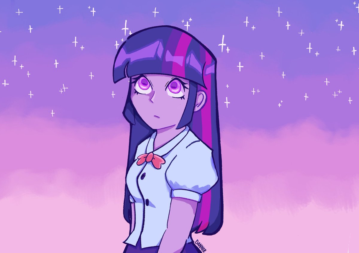 Dannerartista's tweet photo. Termine un dibujo que tenia guardado de Twilight Sparkle. No tenia ideas para fondos.
#mlp #EquestriaGirls https://t.co/W8oLPAQORS