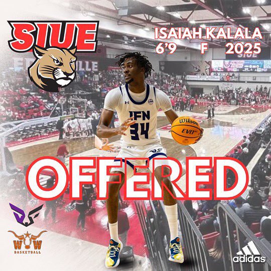 Isaiah Kalala (@isaiahkalala) on Twitter photo After a great conversation with Coach Brian Barone I’m blessed to receive an offer from Southern Illinois University Edwardsville
<a href="/RoyaltyFo/">Derrick Fofanah</a> <a href="/Gerry_ke1/">Gee Young</a>
<a href="/ifnhoops/">IFN Basketball ⚪️⚫️</a> <a href="/WTWhiteHoops/">WT White Hoops</a>
<a href="/CoPatBBall/">Patrick Washington</a> After a great conversation with Coach Brian Barone I’m blessed to receive an offer from Southern Illinois University Edwardsville
<a href="/RoyaltyFo/">Derrick Fofanah</a> <a href="/Gerry_ke1/">Gee Young</a>
<a href="/ifnhoops/">IFN Basketball ⚪️⚫️</a> <a href="/WTWhiteHoops/">WT White Hoops</a>
<a href="/CoPatBBall/">Patrick Washington</a>