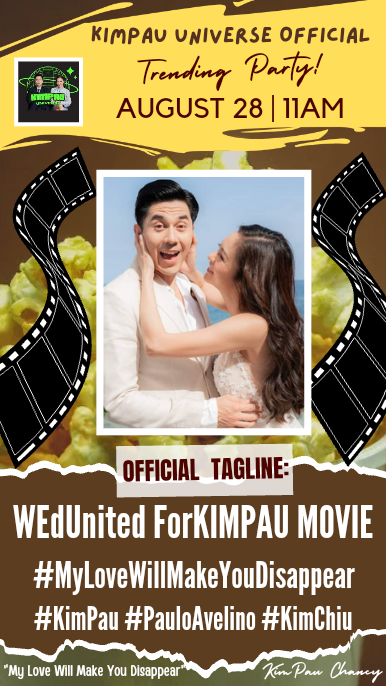Hi, fam! Trending party at 11AM.
Let's show our unity by tweeting
&amp; using our tags for today. Thanks

‼️PLS.  RETWEET &amp; SPREAD‼️

Official tags for today:
WEdUnited ForKIMPAU MOVIE

#MyLoveWillMakeYouDisappear

#KimPau #PauloAvelino #KimChiu 
<a href="/prinsesachinita/">kim chiu</a> <a href="/mepauloavelino/">PAULO</a>