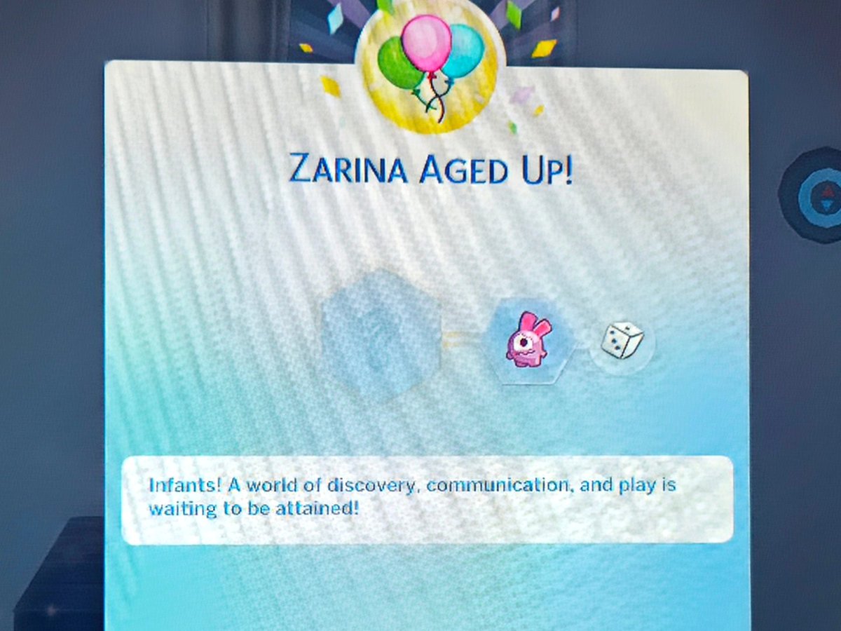 Benquisha20's tweet photo. Zarina aged up to an infant! She got the Sensitive trait ๐๐
#thesims #simstories #thesims4 #sims4legacy #sims4stories #sims4growingtogether #FamilyLegacy https://t.co/NRKb27mFAB