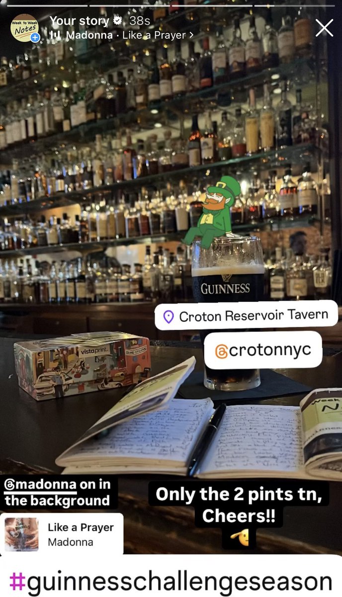 WeekToWeekNotes's tweet photo. #GuinnessChallengeSeason 
Spot: Croton Reservoir Tavern
#USOpen #Madonna #Yanks #Yankees #Judge #Soto #SongoftheSummer https://t.co/pBNZKmhIdU