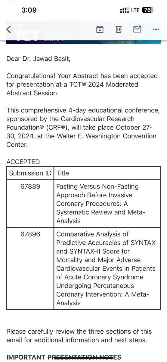 MCA Heart 🫀ﮩ٨ـﮩﮩ٨ـ (@mca_heart) on Twitter photo Thrilled to announce that 20+ abstracts from this group have been accepted at #TCT2024! Such a proud moment for all of us. We’re all heading to Washington, DC, ready to showcase our work and connect with the cardiology community. See you there!
<a href="/chadialraies/">Chadi Alraies, MD FACC FSCAI</a> <a href="/TCTMD/">TCTMD</a> <a href="/crfheart/">Cardiovascular Research Foundation</a> Thrilled to announce that 20+ abstracts from this group have been accepted at #TCT2024! Such a proud moment for all of us. We’re all heading to Washington, DC, ready to showcase our work and connect with the cardiology community. See you there!
<a href="/chadialraies/">Chadi Alraies, MD FACC FSCAI</a> <a href="/TCTMD/">TCTMD</a> <a href="/crfheart/">Cardiovascular Research Foundation</a>