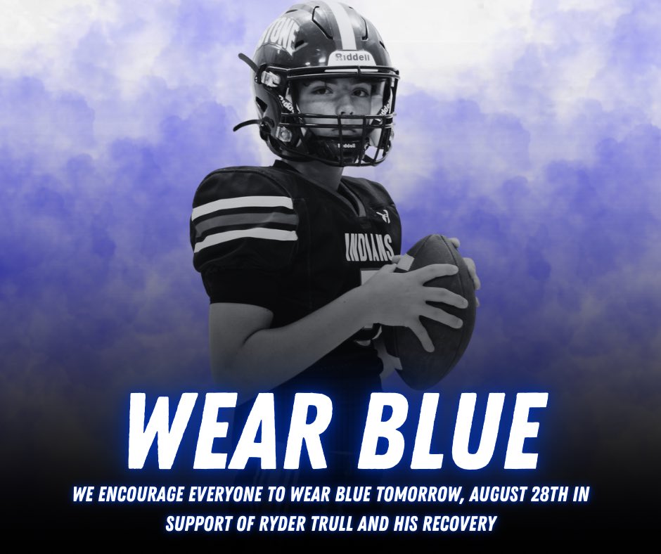 In support of Ryder Trull and his recovery, we encourage everyone to wear blue tomorrow, August 28th!

Our thoughts are with Ryder and the Trull Family during this time.

#KeepFighting5 #OneTribe