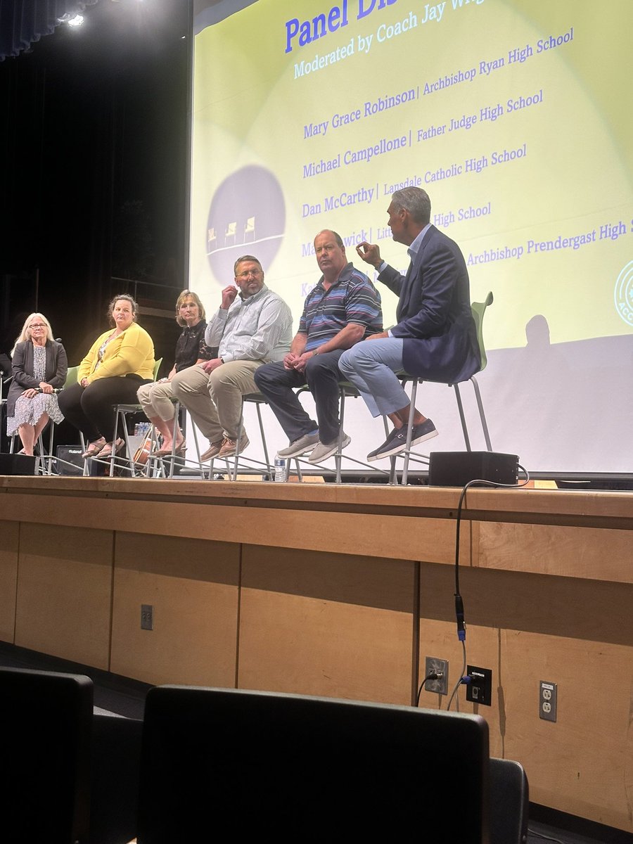 A great day today for secondary educators in the <a href="/AOPS_Schools/">Archdiocese of Philadelphia Schools</a> with <a href="/ArchbishopPerez/">Archbishop Nelson Perez</a> and <a href="/CoachJayWright/">Jay Wright</a> at our Archbishop’s Day for Educators! Thanks to <a href="/Bishop_Shanahan/">Bishop Shanahan H.S.</a> for being gracious hosts!