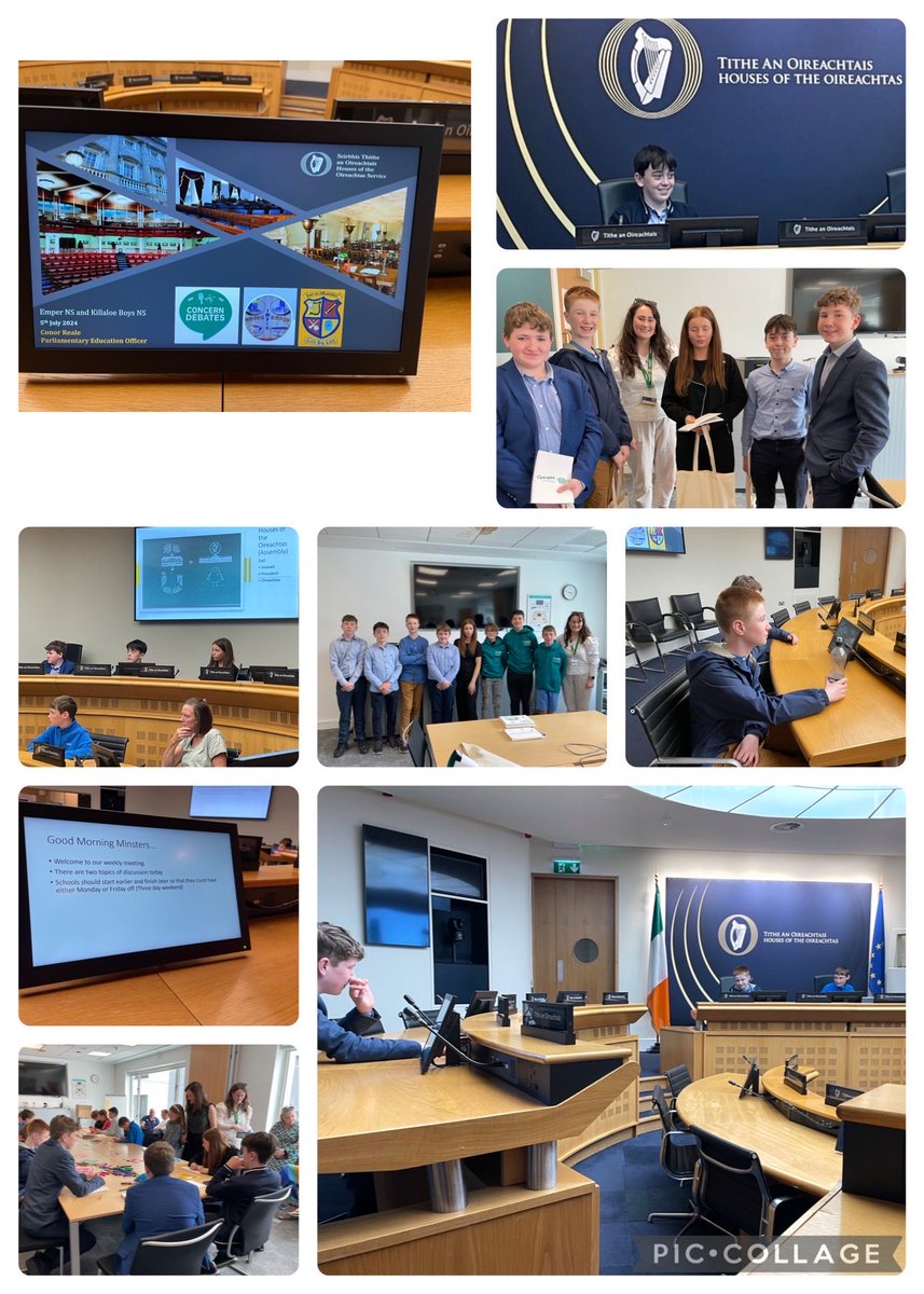 Emper &amp; Killaloe continued their celebrations since the Primary Debates Final.It was truly a special occasion &amp; showcased the incredible teamwork of all. Thank you to Ruth &amp; Concern for the hospitality at the Houses of the Oireachtas &amp; the Concern Office! 🎉🎊👏🎤