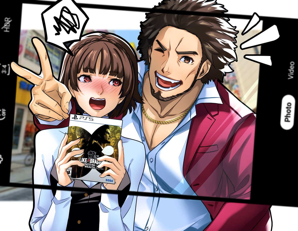 Makoto is a huge fan of Yakuza / Like a Dragon

#Yakuza #Persona #Persona5