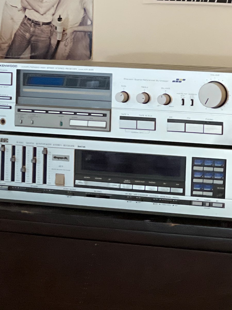 Jonjon1663's tweet image. stereo reciever stack from early 1980s
