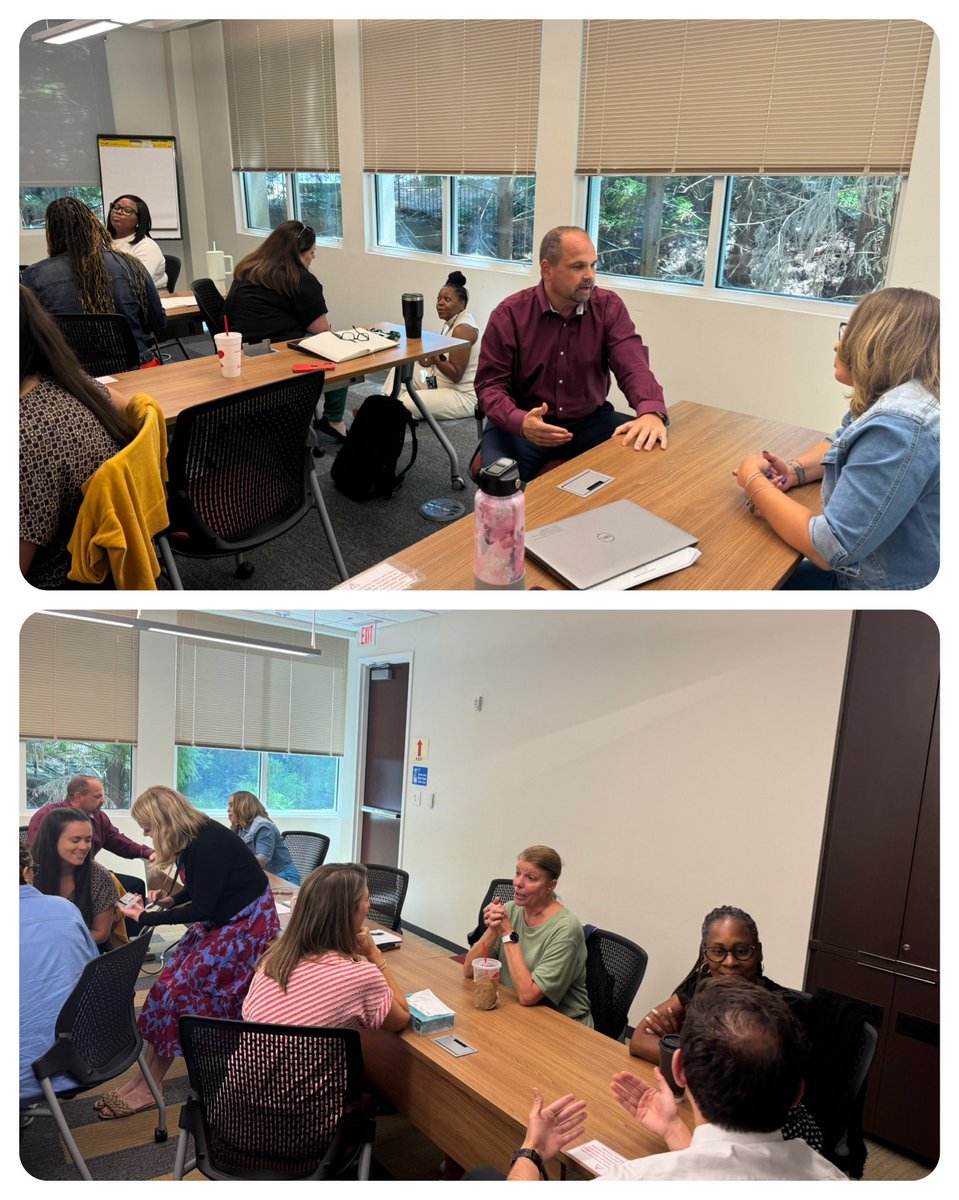 FultonZone5's tweet photo. Extremely grateful to celebrate, collaborate, and learn with Zone 5 APs today! What a smart, engaged, and fun group. Our students are in good hands! 🙌🏽 ⁦@Humphrey_EdD⁩ 
📸: ⁦@Michellegantenb⁩ https://t.co/ckudM6Cf8F