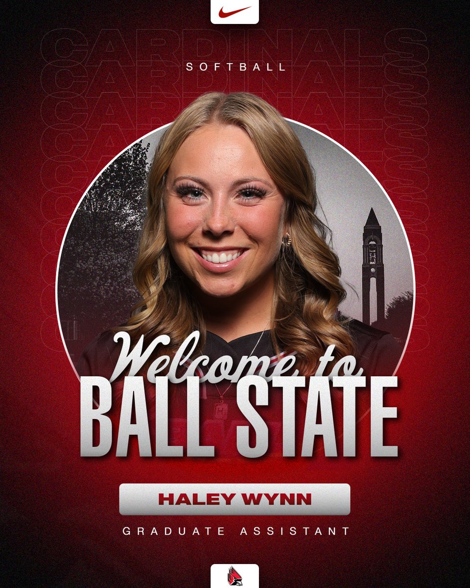 Ball State Softball (@ballstatesb) on Twitter photo We're very excited to have a pair of Cardinals GREATS join the coaching staff
Welcome back <a href="/deborahljones14/">Deborah Jones</a> & <a href="/haleywynn__/">Haley Wynn</a>
📰: tinyurl.com/msem5vxd
#ChirpChirp x #WeFly x #MACtion We're very excited to have a pair of Cardinals GREATS join the coaching staff
Welcome back <a href="/deborahljones14/">Deborah Jones</a> & <a href="/haleywynn__/">Haley Wynn</a>
📰: tinyurl.com/msem5vxd
#ChirpChirp x #WeFly x #MACtion