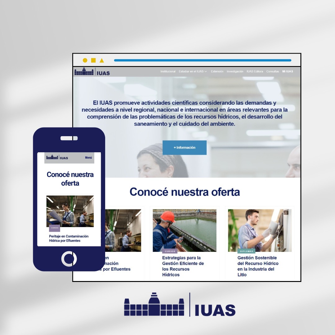 🌊💧 ¡Descubrí el nuevo sitio web del IUAS! 🌿🌍 Explorá nuestras propuestas educativas en agua, saneamiento y ambiente, con foco en el desarrollo sustentable. 

Conocé más aquí 👉 iuas.edu.ar