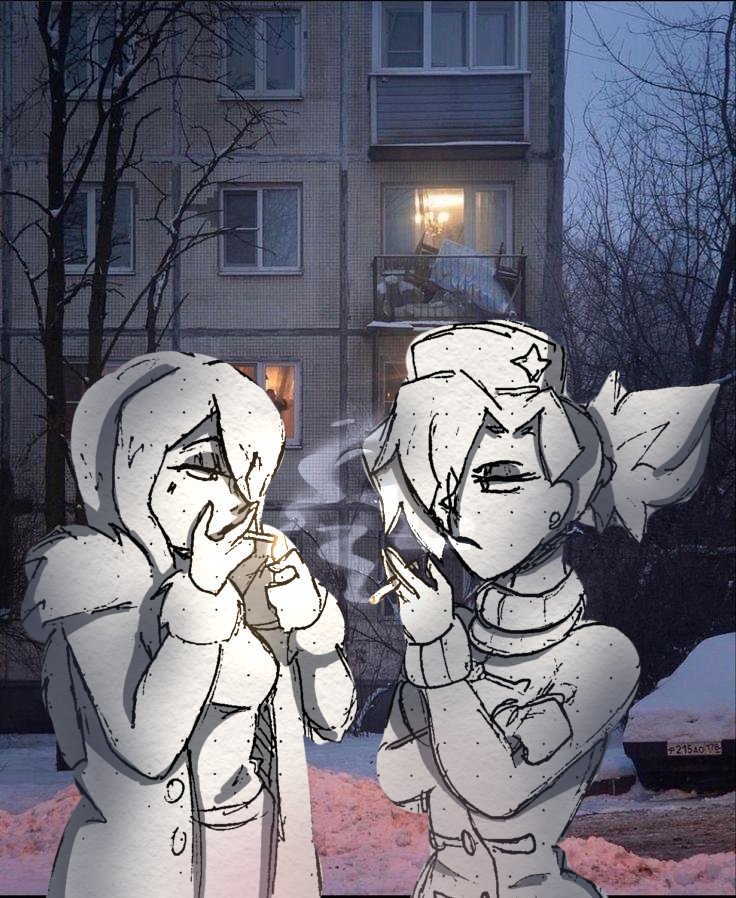 skullheartr's tweet photo. valensoul going out for a smoke https://t.co/Utbf4vv9Vw
