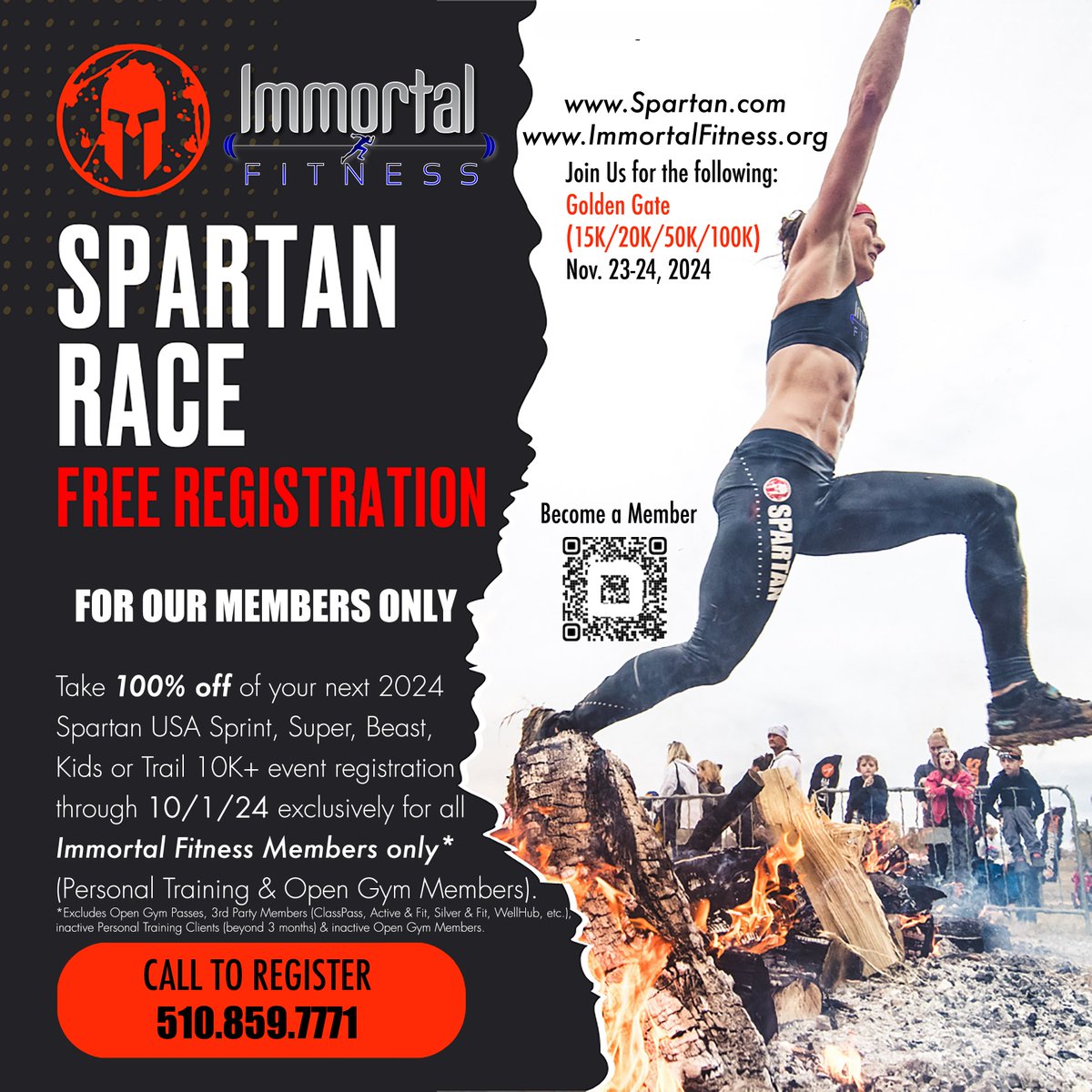 ImmortaIFitness's tweet photo. Ready to take on your next @SpartanRace challenge?!
All of our members now have access to free registration!
Not a member yet? Join now: https://t.co/w5hGDEBOh8
Then register &amp; join the next Spartan USA Sprint, Super, Beast, Kids, Trail 10K/15K/20K/50K/100K) https://t.co/W3rj69Lzea