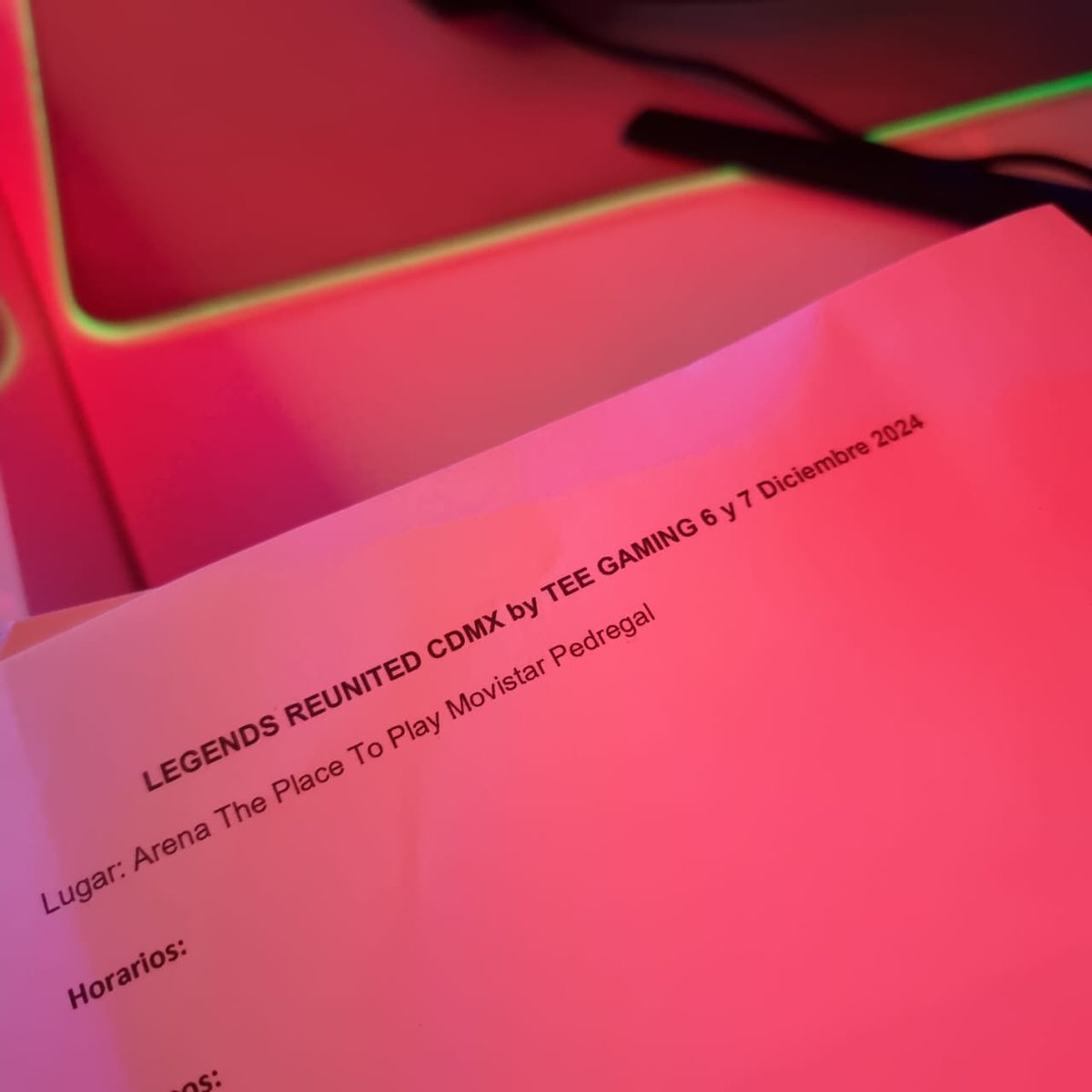 TeeGamingOrg's tweet image. LEGENDS REUNITED CDMX by Tee Gaming
Es un hecho y estamos trabajando en todos los aspectos para que sea un buen evento y lo disfruten

Atentos!!
📍Orgs o teams 
📍Creadores de contenido
📍Marcas y gente relacionada con Gears 5
Se subirá información en estos días

Nos vemos 6 y 7…