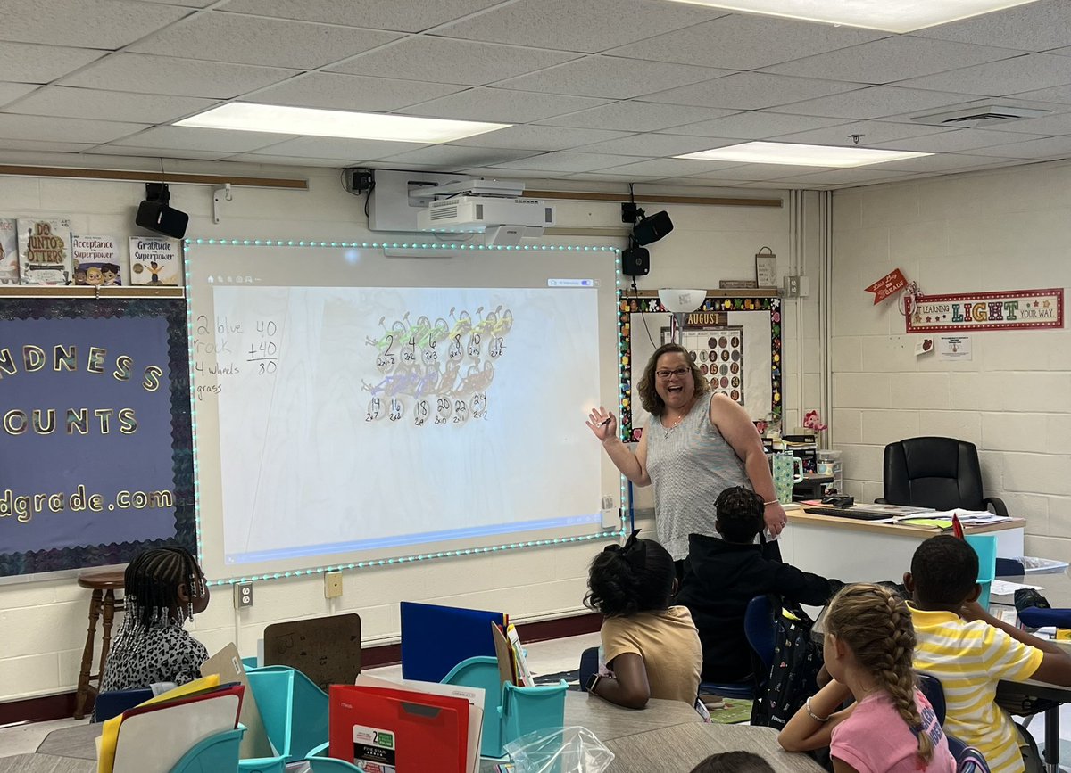 Mrs Phipps class hopping right into Fact Fluency on Day 2! <a href="/OES_Braves/">Oakland Elementary School</a> are mathematicians! <a href="/SPS_Mathematics/">SPS_Mathematics</a>