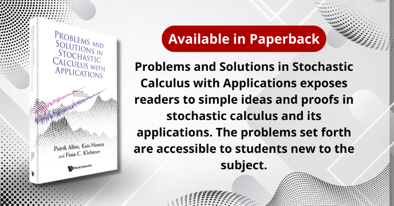 worldscientific's tweet photo. Master stochastic calculus with ease! 👨🎓 This problem-solution book covers applications in finance, biology, and more. Ideal for students, researchers, and instructors seeking a deeper understanding of probability and stochastic processes. 📚
#stochasticcalculus #mathematics