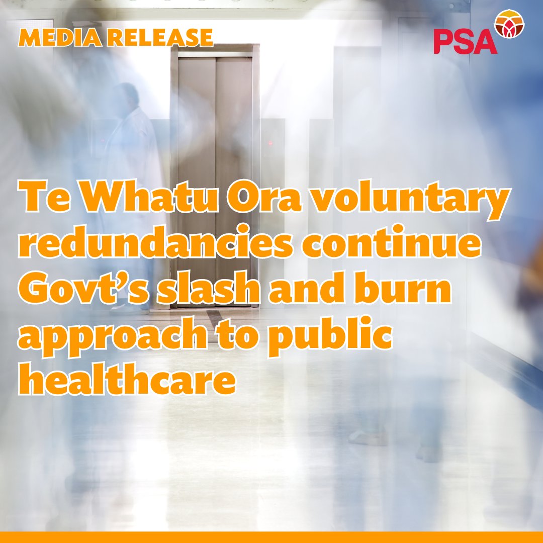 Unfocused, wide ranging voluntary redundancies at Te Whatu Ora will further destabilise public health to meet Government imposed spending cuts.
Read the full media release: bit.ly/3APSkeI