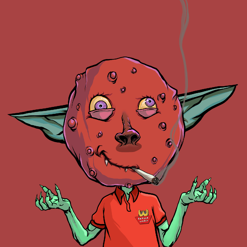 BoneHodler's tweet image. Temp PFP. Not feeling cute, but am #McLovin' on $BURGER.  Grab a #Goblin #NFT from @burger_on_sol at burgerworld.io while you still can, before any lingering dropkick prospective Burger World employees from #GoblinTown are sent to final judgment day at the grill. 😱🔥