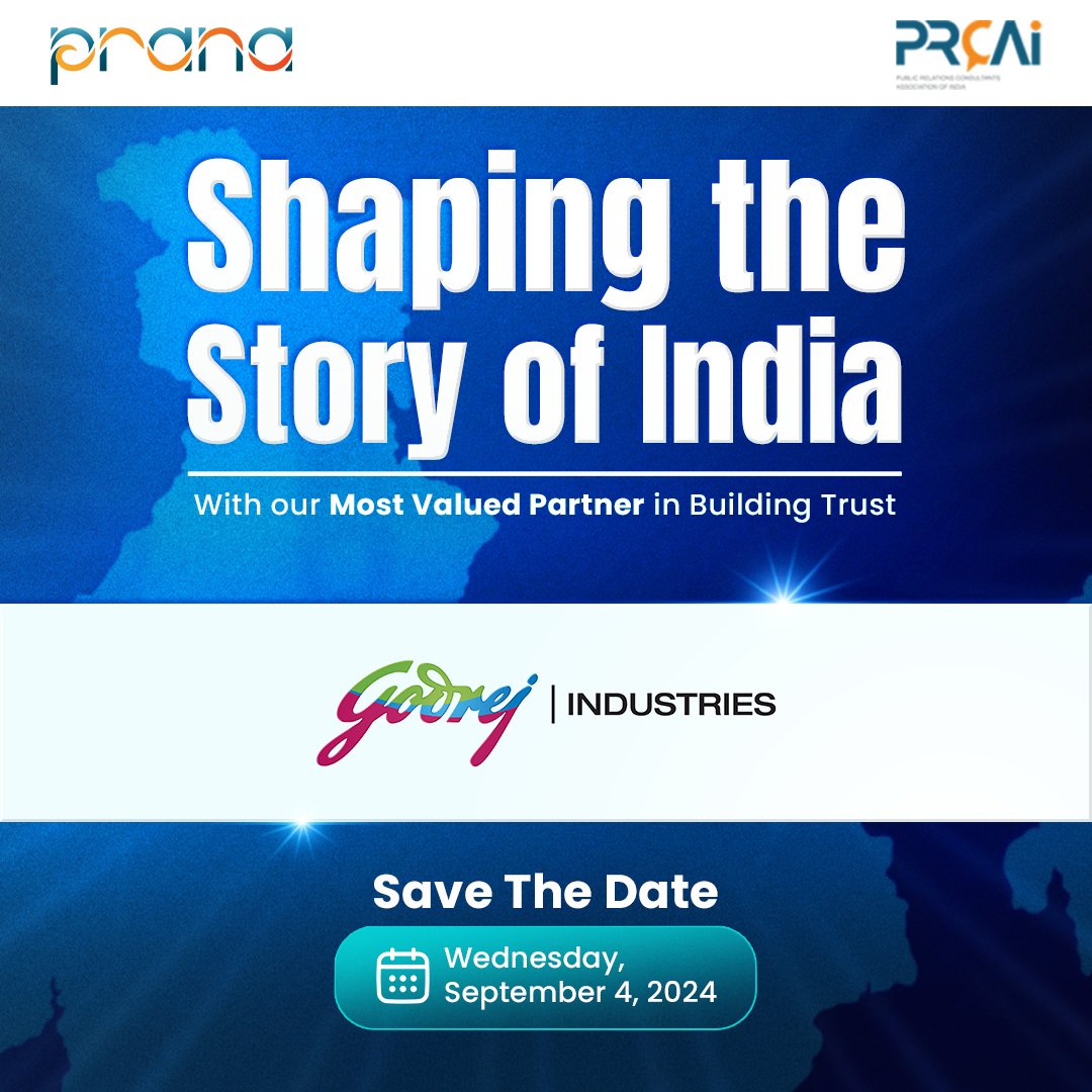 PRCAI (@prcaindia) on Twitter photo Built on a legacy of trust, Godrej shares PRana's commitment to a better future for India. Together, we will work towards a tomorrow where progress and well-being go hand-in-hand.
#PRana2024 #PRCAIPRana #ShapingTheIndiaStory #MyIdeaofIndia
<a href="/SujitPatil/">Sujit Patil</a> Built on a legacy of trust, Godrej shares PRana's commitment to a better future for India. Together, we will work towards a tomorrow where progress and well-being go hand-in-hand.
#PRana2024 #PRCAIPRana #ShapingTheIndiaStory #MyIdeaofIndia
<a href="/SujitPatil/">Sujit Patil</a>