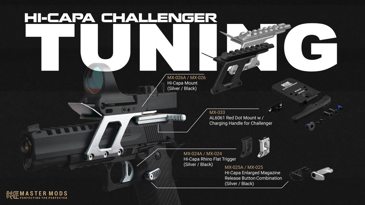 ICSairsoft_JP's tweet photo. /
📢オプションパーツ ║Hi-Capa #Challenger💥
\
ITEM NO. MX-033
ハイキャパチャレンジャー用ドットサイトマウント
(チャージングハンドル付き)
お買い求めは
📍日本国内取扱店一覧
🔗https://t.co/uXiN1ozRWV
🚩ICS公式通販サイト
https://t.co/jOD8XMojK1
#ICS #ハイキャパ #RedDotMount https://t.co/Izeo1j8o4d