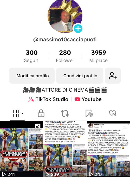 "👑MAX BIONDI🏆: E' PRESENTE CON IL SUO PROFILO ANCHE SU' 🤩TIK TOK🌟"!!! BY MAX BIONDI https://t.co/vdH