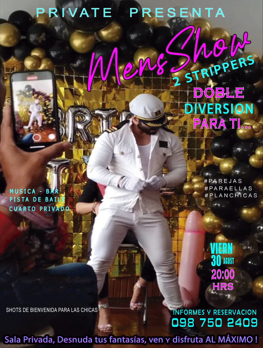 Este viernes 30 de Agosto el mejor ESPECTÁCULO lleno de SENSUALIDAD 😛 😈 🔥 #parejas #paramujeres #paraellas #planchicas <a href="/privatebeersw/">PRIVATE BEER XXXCLUSIVE</a> 🍺 🍻 tu mejor elección al Norte de Quito.
Haz ya tu RESERVACION ! Q no te lo cuenten !  0987 502 409