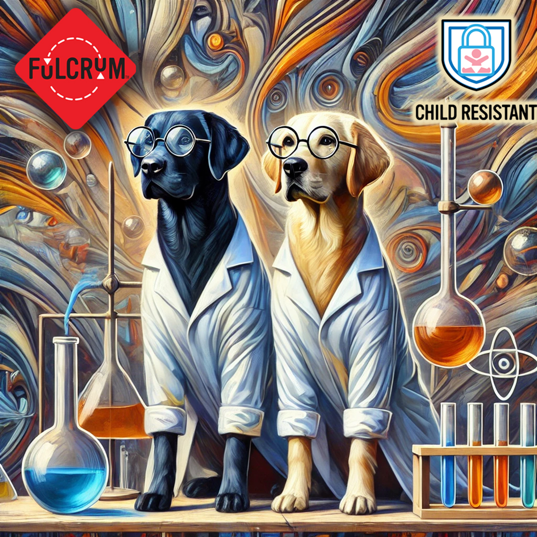 FulcrumTradeCo's tweet image. ๐โ๐ฌ Fulcrum Trading Company: Buckyโs got backup! Meet Max, Buckyโs new lab partner in safety.  Double the labs, double the security! ๐งช๐ #BuckyAndMax #LabTested #ChildResistant #FulcrumTradingCompany