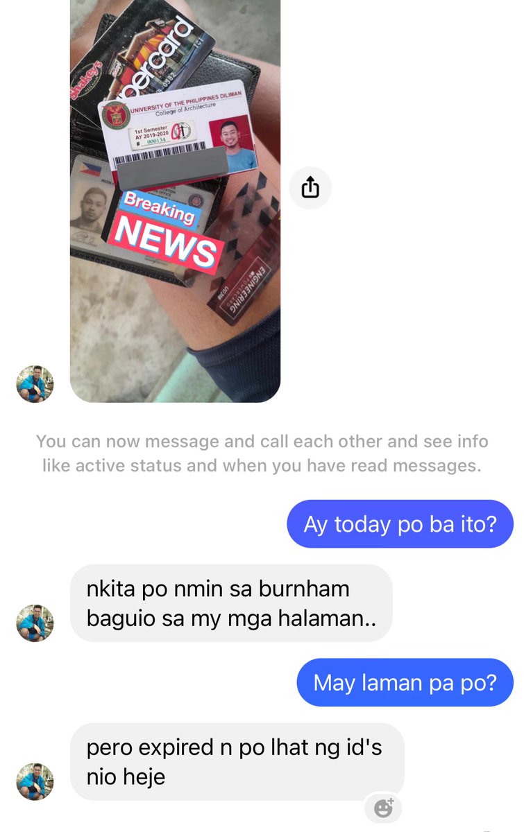 This is so wild!! Back in 2019, I lost my wallet in Baguio while biking in Burnham park. Had all my IDs and pocket money pa.

Fast forward to today, I get a message request from someone who found my wallet by the bushes after 5 years??

GAGGED! MERCURY IS NO LONGER IN RETROGRADE