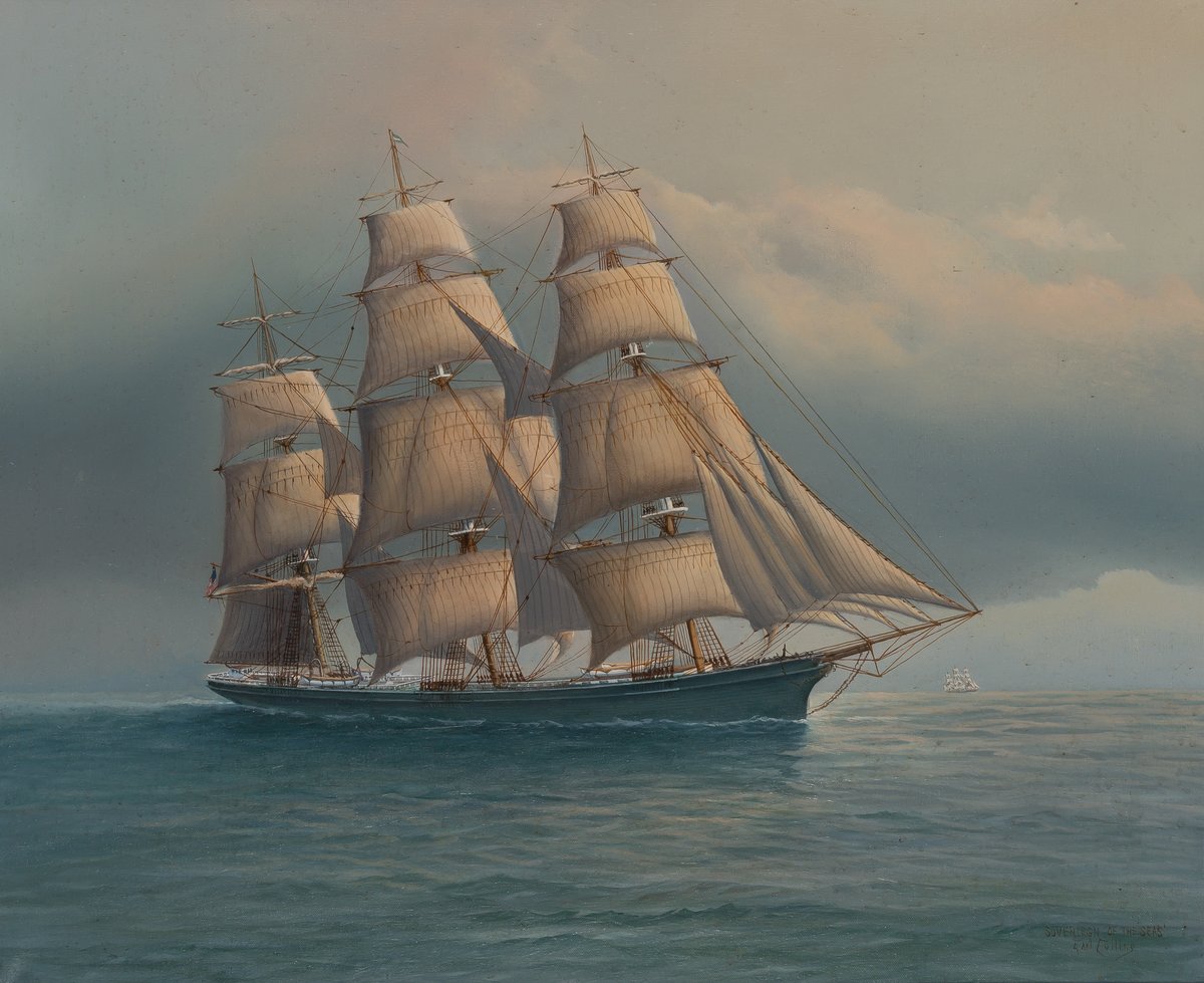 Artful ships 4/4

Earl Collins (New Haven, Connecticut, US 1925-1992  Sovereign of the Seas - oil on canvas

#art #painting #boat #ships