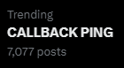CALLBACK PING
#murderdrones