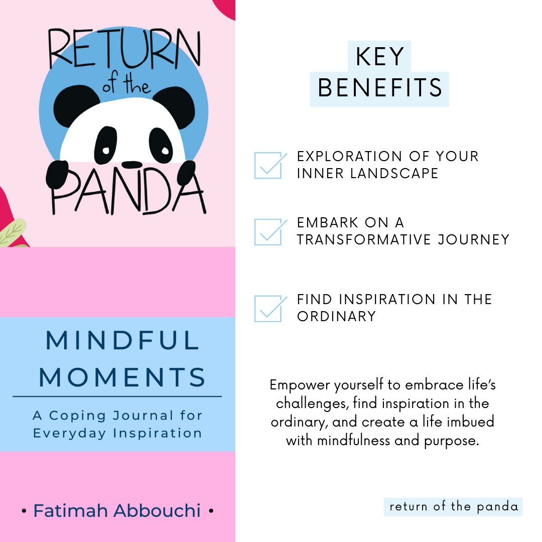 ReturnPandaOrg's tweet photo. 📔 Elevate Your Journaling Experience 📔

Our new journal brings together the best journaling practices in one place. It's designed to help you:

🌟 Manage stress
🌟 Cultivate gratitude

#journaling #mentalwellness #selfcare #ReturnofthePanda

https://t.co/rKR9qMrKmu https://t.co/zK57AyOkZJ