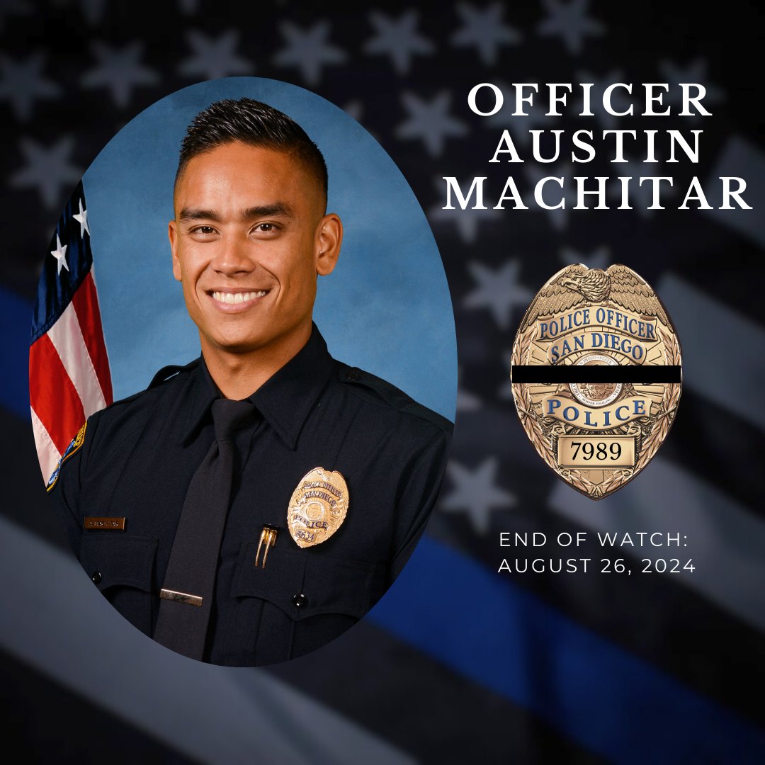 It's with an extremely heavy heart that we share the passing of Officer Austin Machitar. In this time of grief, we honor the memory of a hero who gave everything for our safety. His integrity, dedication and heroism will never be forgotten. Visit sdpoa.org to donate