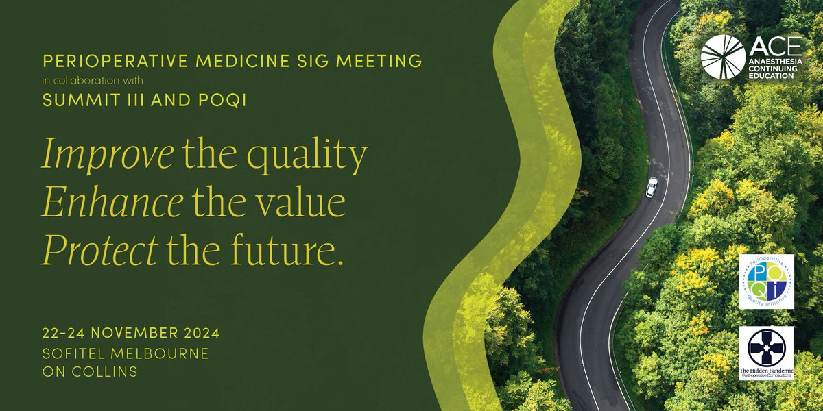ANZCA (@anzca) on Twitter photo Interested in perioperative medicine? The #PeriSIG24 meeting is for you. Check out the amazing program and register now➡️bit.ly/3Lu7Xuo <a href="/ACE_ACECC/">ACE</a>, <a href="/ASA_Australia/">The Australian Society of Anaesthetists</a>, <a href="/anzsgm/">ANZSGM</a>, <a href="/RACSurgeons/">RACSurgeons</a>, <a href="/monashperiopmed/">Periop Med</a>, <a href="/TheRACP/">The Royal Australasian College of Physicians</a>, <a href="/TheNZSA/">NZSA</a> , <a href="/Monash_FMNHS/">Monash Medicine, Nursing and Health Sciences</a>, <a href="/RACGP/">RACGP</a>, <a href="/PharmGuildAus/">The Pharmacy Guild of Australia</a> Interested in perioperative medicine? The #PeriSIG24 meeting is for you. Check out the amazing program and register now➡️bit.ly/3Lu7Xuo <a href="/ACE_ACECC/">ACE</a>, <a href="/ASA_Australia/">The Australian Society of Anaesthetists</a>, <a href="/anzsgm/">ANZSGM</a>, <a href="/RACSurgeons/">RACSurgeons</a>, <a href="/monashperiopmed/">Periop Med</a>, <a href="/TheRACP/">The Royal Australasian College of Physicians</a>, <a href="/TheNZSA/">NZSA</a> , <a href="/Monash_FMNHS/">Monash Medicine, Nursing and Health Sciences</a>, <a href="/RACGP/">RACGP</a>, <a href="/PharmGuildAus/">The Pharmacy Guild of Australia</a>